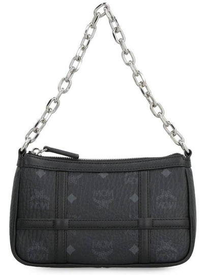 Monogram Print Chain Shoulder Bag Black - MCM - BALAAN 2