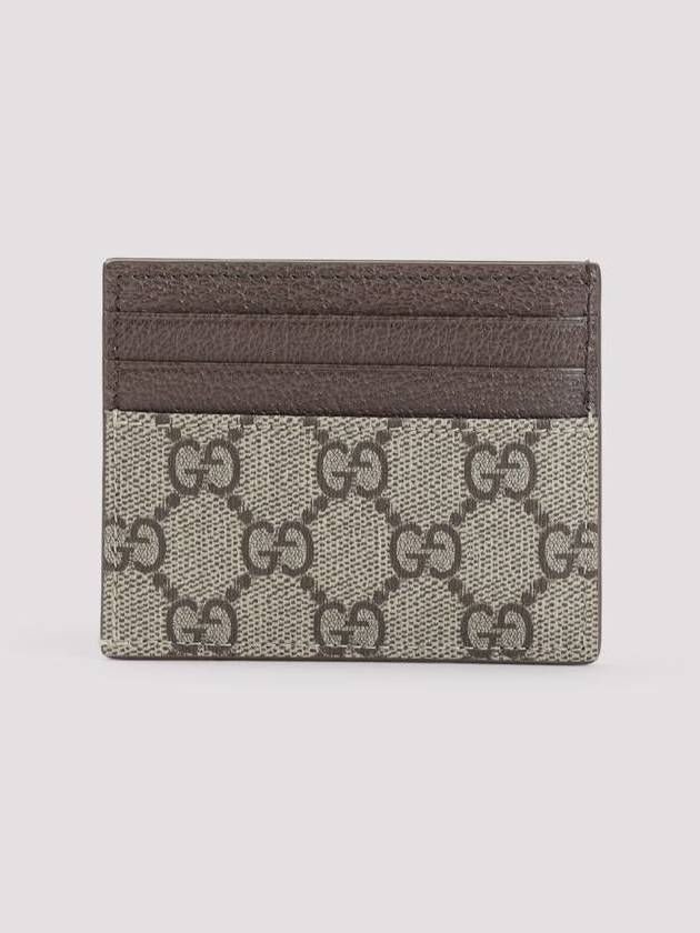 GG Detail Supreme Canvas Card Wallet Beige Brown - GUCCI - BALAAN 3