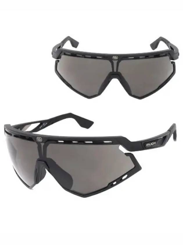 Defender Black Matte Bumper Smoke Glasses Sports Sunglasses - RUDYPROJECT - BALAAN 1