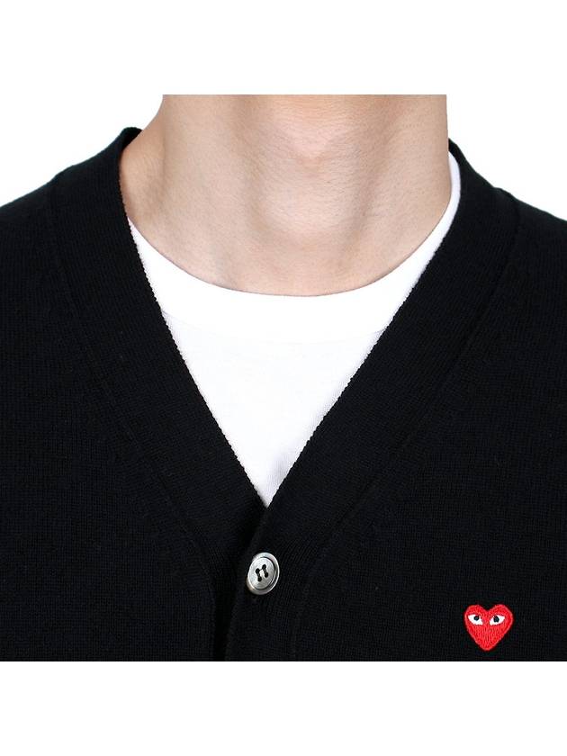 Red Wappen Wool Cardigan P1N080 AZ N080 051 1 - COMME DES GARCONS - BALAAN 7