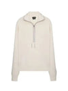 Half Zip Wool Knit Top Beige - TOM FORD - BALAAN 2