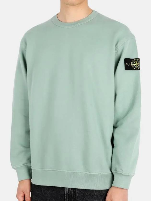 Waffen Patch Crew Neck Sweatshirt Green - STONE ISLAND - BALAAN 3