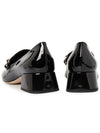 Women's Logo Patent Leather Pumps Black - MIU MIU - BALAAN 7