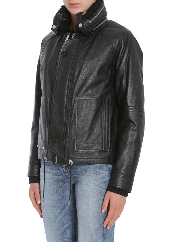 leather bomber jacket 483183YC2JA1000 B0040167963 - SAINT LAURENT - BALAAN 3