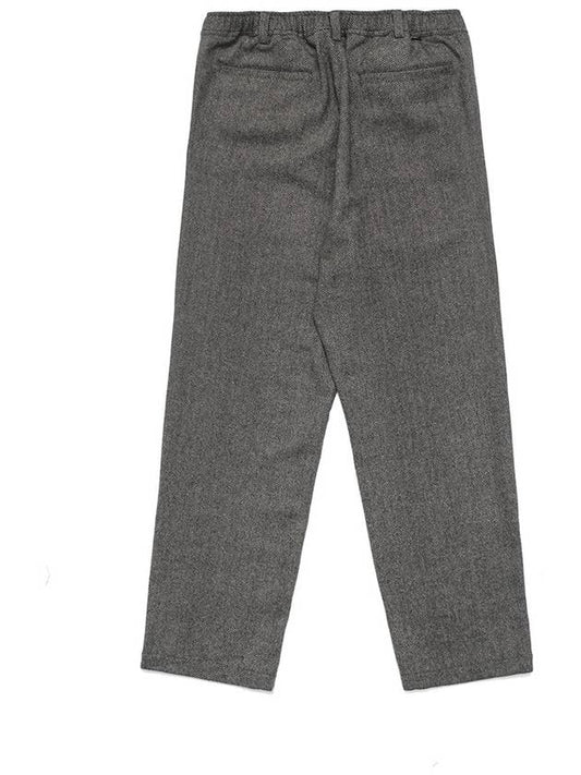 Health Seekers Golfers Wool Check Trousers CHARCOAL - MALBON GOLF - BALAAN 2