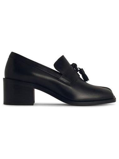 Maison Margiela 'Tabi' Black Leather Loafers - MAISON MARGIELA - BALAAN 1