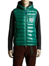 Men's Ragot Logo Patch Padded Vest Green - MONCLER - BALAAN 4