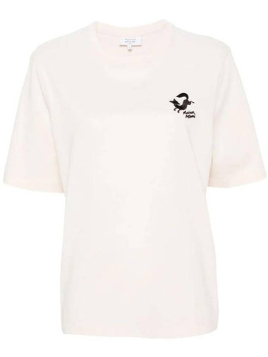 Fancy Fox Comfort Short Sleeve T-Shirt Ivory - MAISON KITSUNE - BALAAN 1