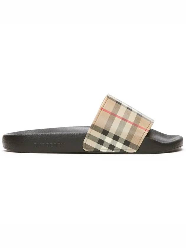 Vintage Check Slippers Beige - BURBERRY - BALAAN 3