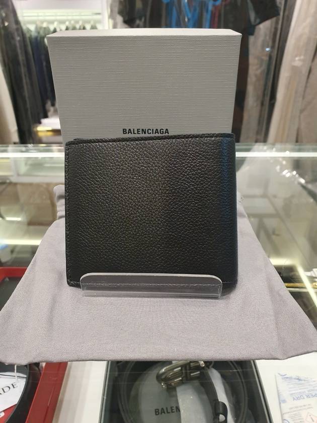 Cash Square Folded Wallet Black - BALENCIAGA - BALAAN 3