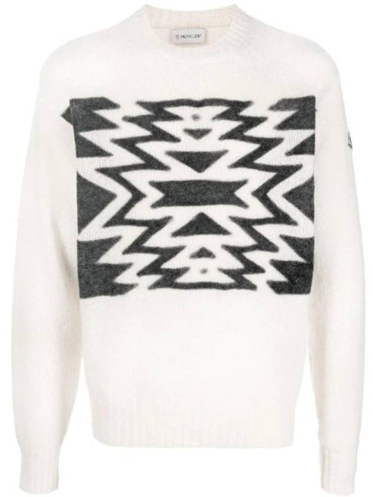 Pattern Intarsia Knit Sweater H20919C00012M2106 - MONCLER - BALAAN 1