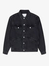 Jango Embroidered Logo Denim Jacket Black - ISABEL MARANT - BALAAN 2