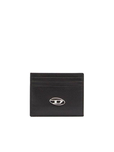 Johnny D Logo Card Wallet Black - DIESEL - BALAAN 1