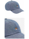 Small Fox Head Embroidery 6P Ball Cap Indigo - MAISON KITSUNE - BALAAN 5