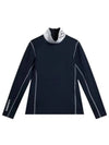 Powderhorn Mid Layer High Neck Long Sleeve T-Shirt Navy - J.LINDEBERG - BALAAN 2