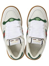 Women's Screener Web Low Top Sneakers White - GUCCI - BALAAN 3