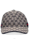 Canvas Web Ball Cap Brown - GUCCI - BALAAN 2