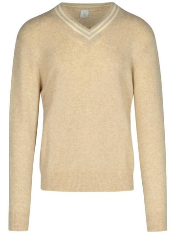 Eleventy Beige Cashmere Blend Sweater - ELEVENTY MILANO - BALAAN 1