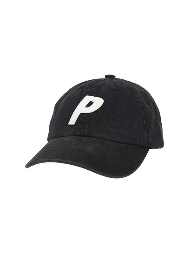 Washed Twill P 6Panel Black - PALACE - BALAAN 1