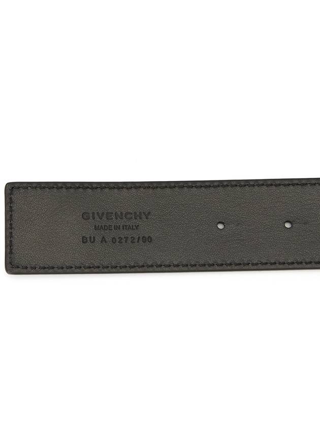 Men's 4G Logo Buckle Reversible Leather Belt Brown Black - GIVENCHY - BALAAN 9