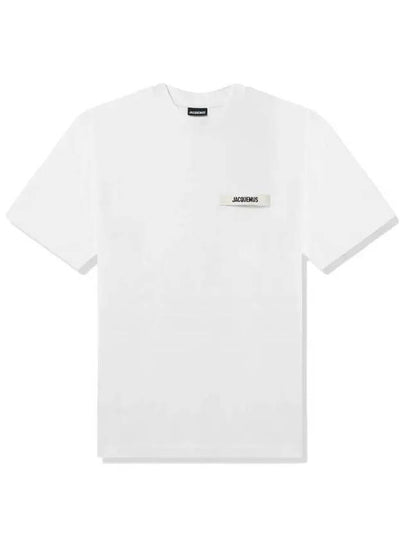 Le Gros Grain Logo Short Sleeve T-Shirt White - JACQUEMUS - BALAAN 2