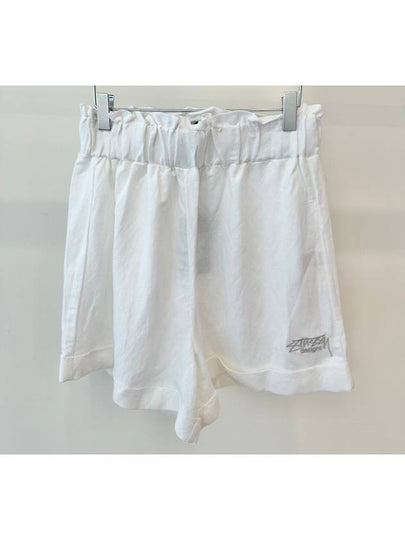 Shoreline Linen Beach Shorts White - STUSSY - BALAAN 2