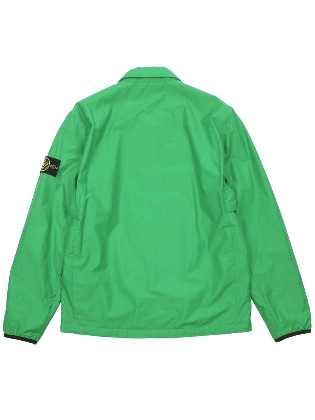 Cotton Nylon Tela Primaloft Over Long Sleeve Shirt Bright Green - STONE ISLAND - BALAAN 3