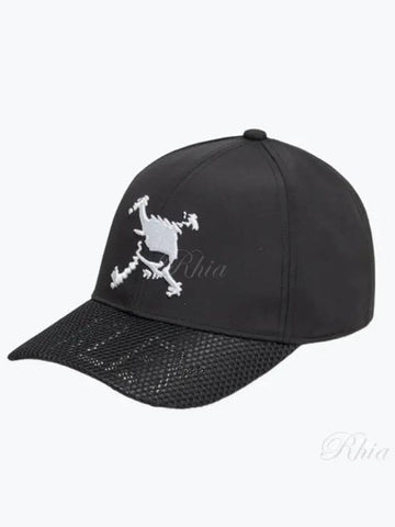 24 Skull Brim Logo Cap 0 FOS901705 Blackout - OAKLEY - BALAAN 1