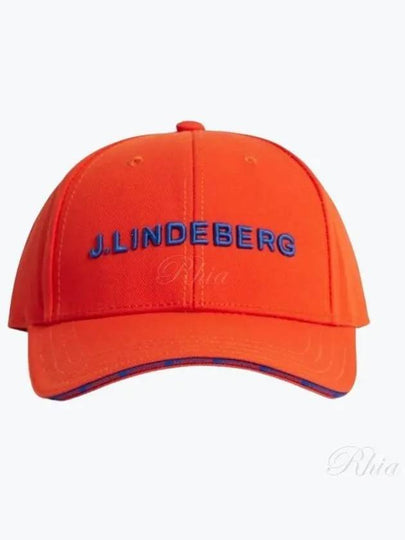 Hennric Embroidered Logo Ball Cap Tangerine Tango - J.LINDEBERG - BALAAN 2