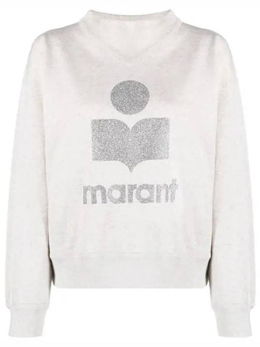 Etoile SW0003FA A1M77E Moby Glitter Logo Sweatshirt - ISABEL MARANT - BALAAN 1