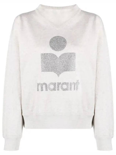 Moby Logo Print Sweatshirt Ecru - ISABEL MARANT - BALAAN 2