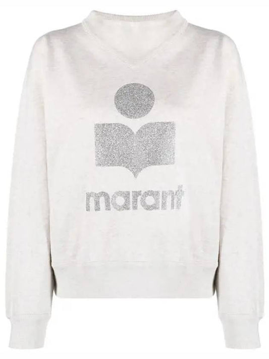 Moby Logo Print Sweatshirt Ecru - ISABEL MARANT - BALAAN 2