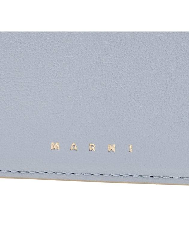 Color Block Zipper Card Wallet Blue - MARNI - BALAAN 7