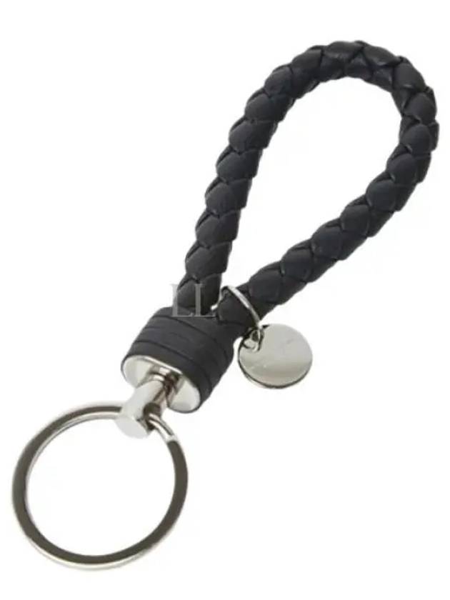 Intrecciato Leather Key Holder Tourmaline - BOTTEGA VENETA - BALAAN 2