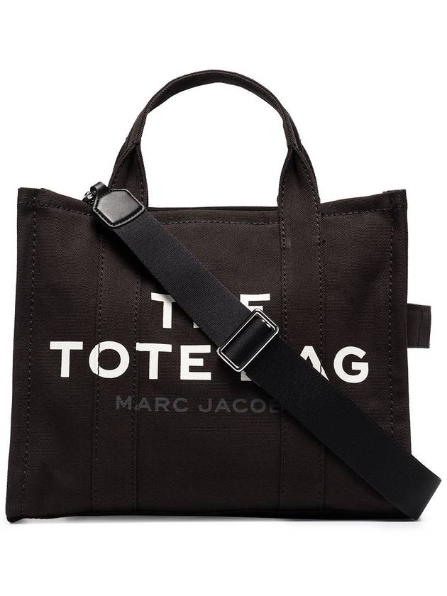 Logo Medium Canvas Tote Bag Black - MARC JACOBS - BALAAN 7