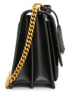 Monogram Sunset Medium Smooth Leather Cross Bag Black - SAINT LAURENT - BALAAN 4