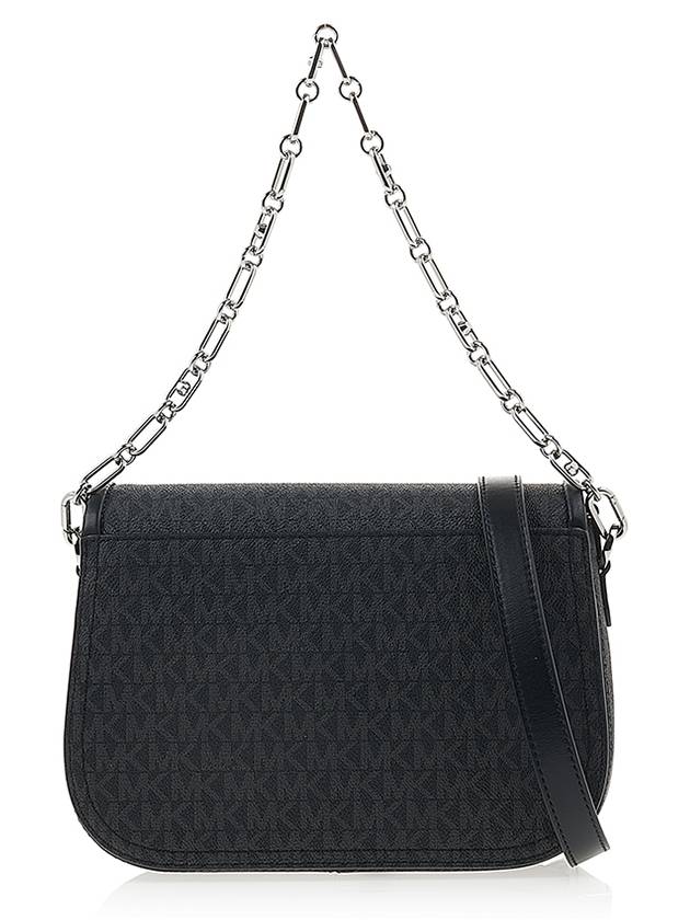 Satchel Leather Shoulder Bag Black - MICHAEL KORS - BALAAN 4