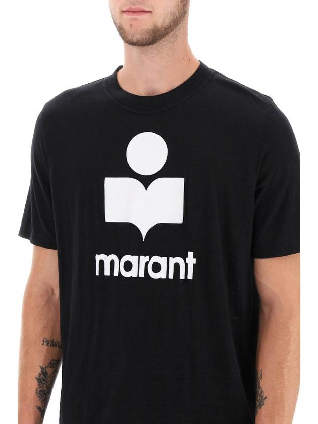 Karman logo short sleeve t shirt black - ISABEL MARANT - BALAAN 5