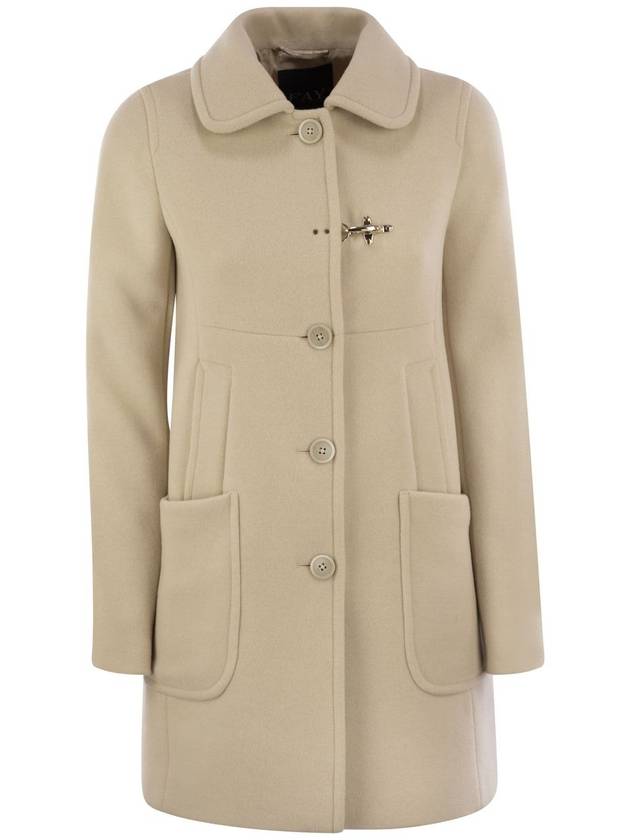 Wool and Cashmere Coat - FAY - BALAAN 1