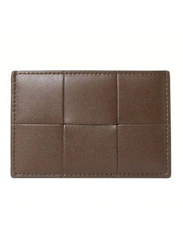 Intrecciato Cassette Card Wallet Light Brown - BOTTEGA VENETA - BALAAN 1