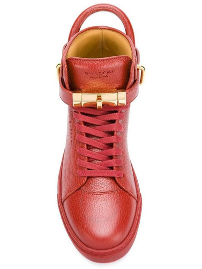 Buscemi Men's Deep Red High-Top Sneakers, Brand Size 39 (US Size 6) - BUSCEMI - BALAAN 2