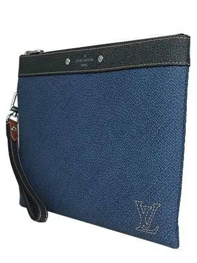 M81781 Light Denim Taurillon Leather Pochette Togo Clutch Bag - LOUIS VUITTON - BALAAN 3