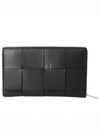 Cassette Zipper Long Wallet Black - BOTTEGA VENETA - BALAAN 2