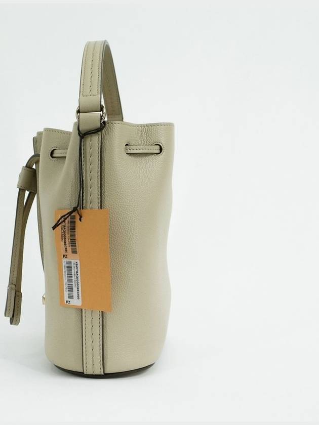 T Timeless Leather Micro Logo Bucket Bag Beige - TOD'S - BALAAN 6