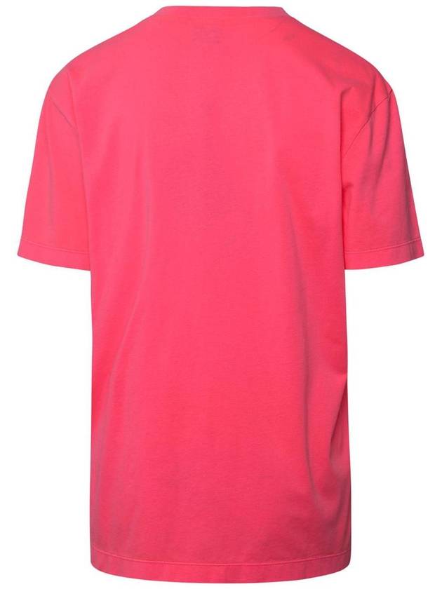 Logo Cotton Short Sleeve T-Shirt Pink - PATOU - BALAAN 4