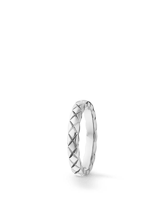 Coco Crush Wedding Ring Silver - CHANEL - BALAAN 2