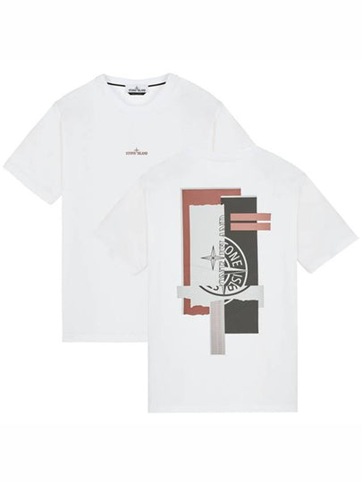 Marble One Short Sleeve T-Shirt White - STONE ISLAND - BALAAN 2