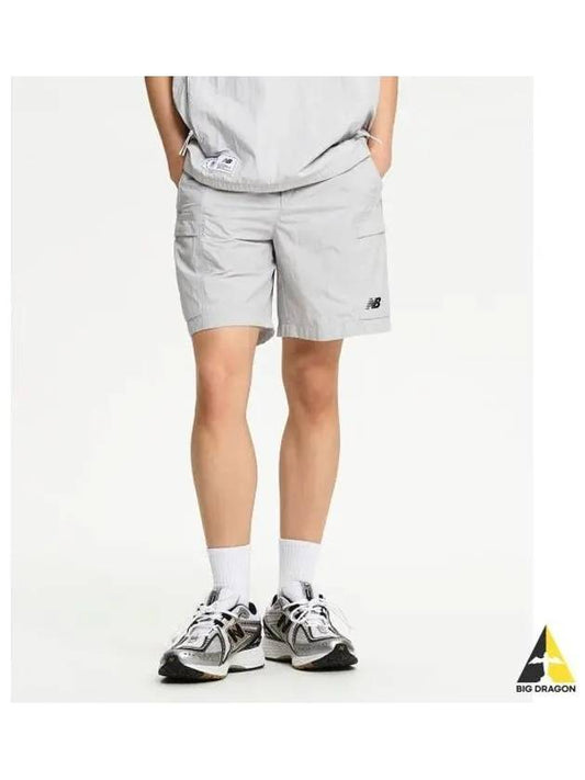 NBNVE22513 UNI NBSC 4 5 woven short pants LGRAY - NEW BALANCE - BALAAN 1