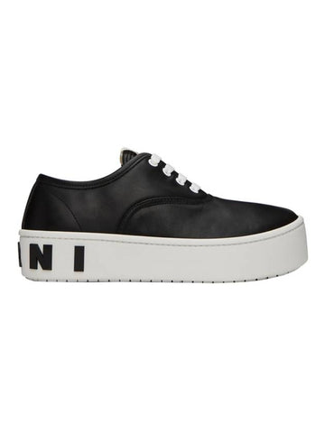 Maxi Logo Low Top Sneakers Black - MARNI - BALAAN 1