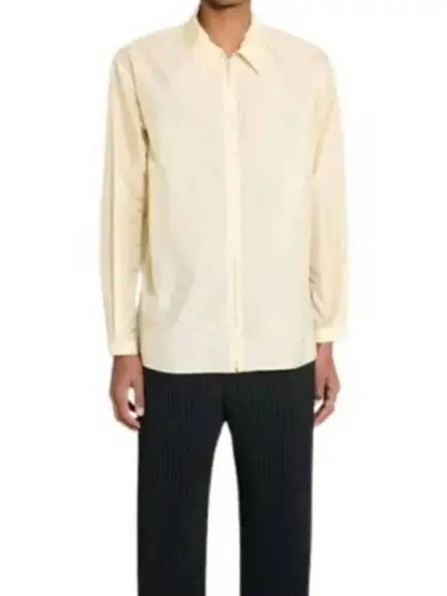 24 LIGHT NYLON ZIP SHIRT YELLOW A24SS02DN up - AURALEE - BALAAN 1